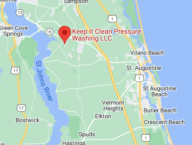 keep it clean pressure washing company location on a map